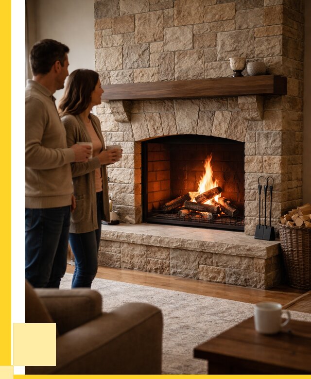 Каменные камины на заказ в Дмитрах от 192960 р. | ЭриданДмв