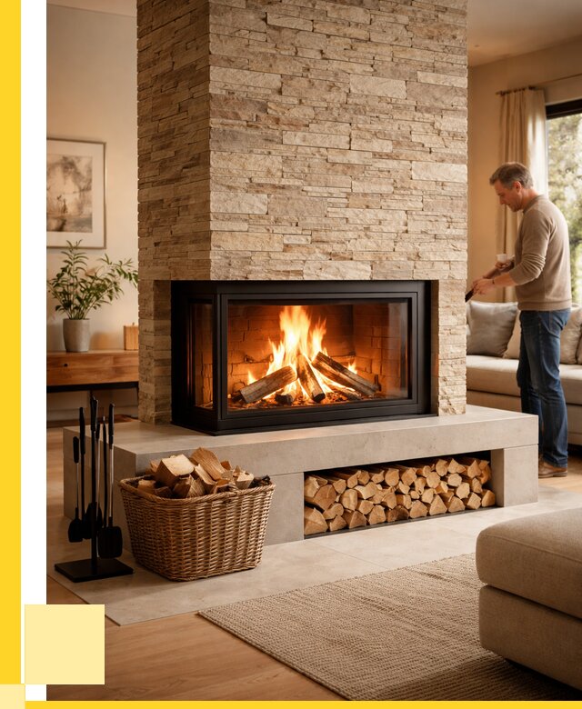 Дровяной камин под ключ в Дмитрах от 214400 р. | ЭриданДмв