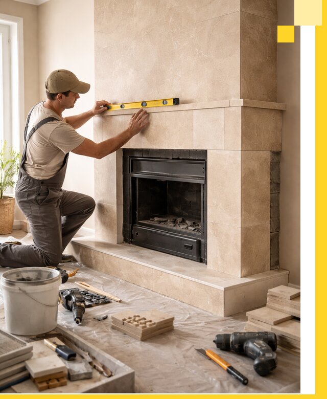 Установка и монтаж каминов в частном доме под ключ в Дмитрах