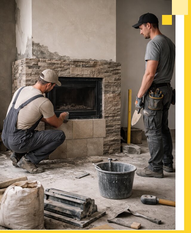 Камины под ключ в Дмитрах: проект, изготовление и монтаж