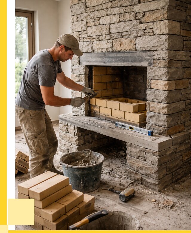 Кладка каминов и камина в Дмитрах от 26800 р. ЭриданДмв