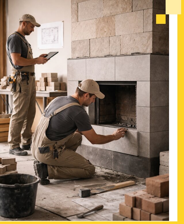 Индивидуальные проекты каминов и каминных систем в Дмитрах