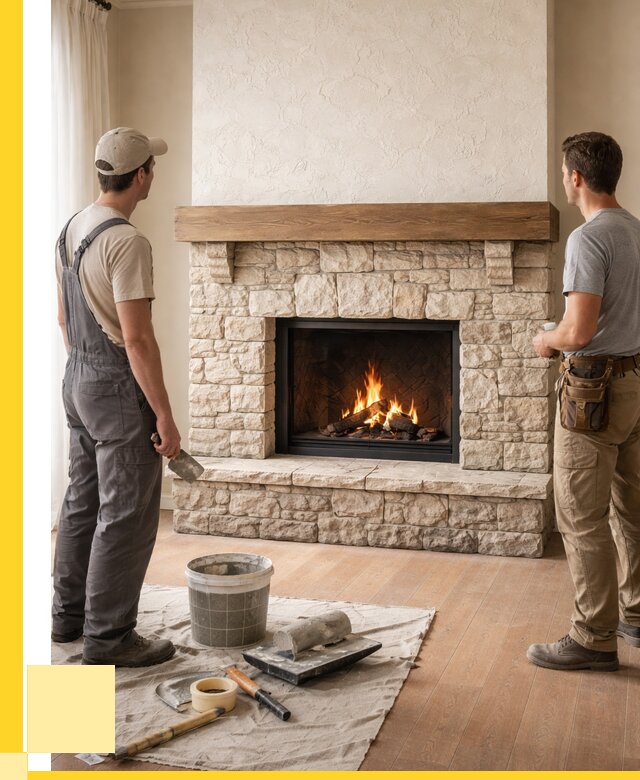 Отделка каминов в Дмитрах от 6968 р. под ключ | ЭриданДмв