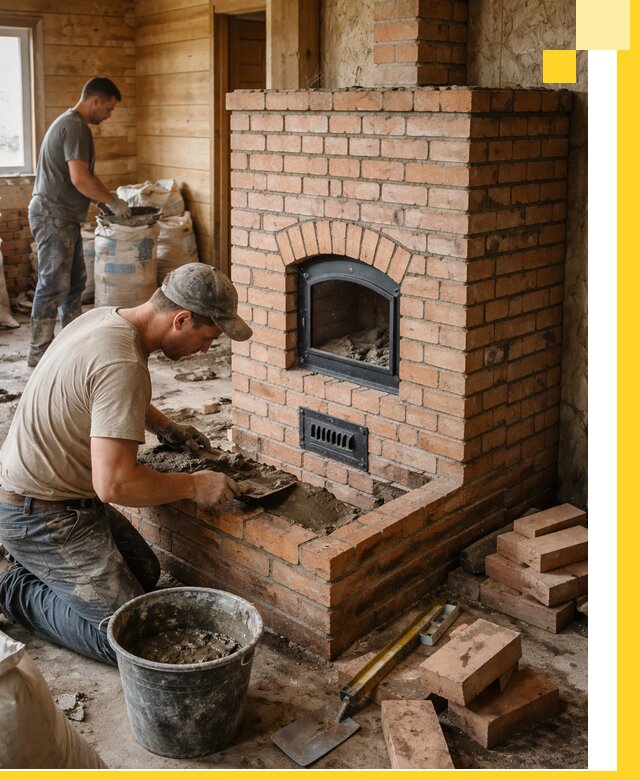 Профессиональное строительство печей в Дмитрах под ключ