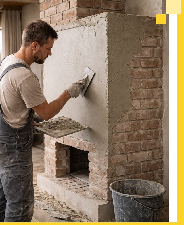 Отделка печей и облицовка каминов в Дмитрах под ключ