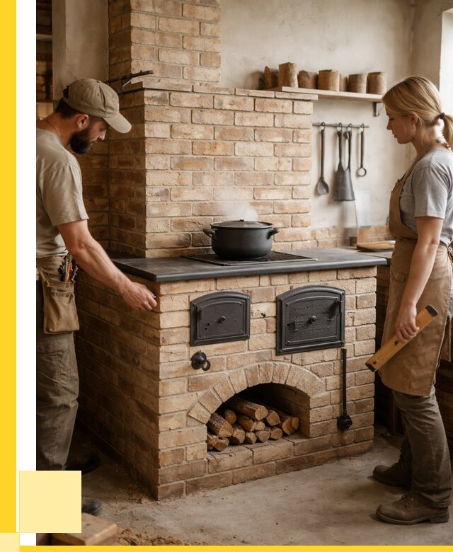 Варочно отопительные печи в Дмитрах от 96480 р. | ЭриданДмв