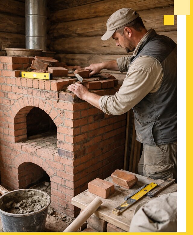 Изготовление и установка русских печей в Дмитрах под ключ