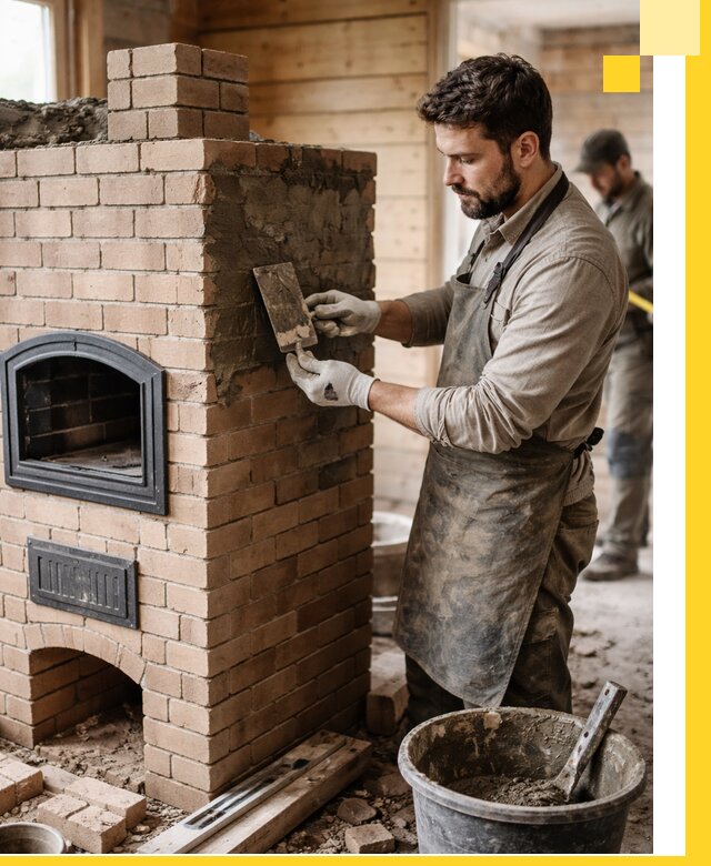 Изготовление и установка печей-шведок под ключ в Дмитрах