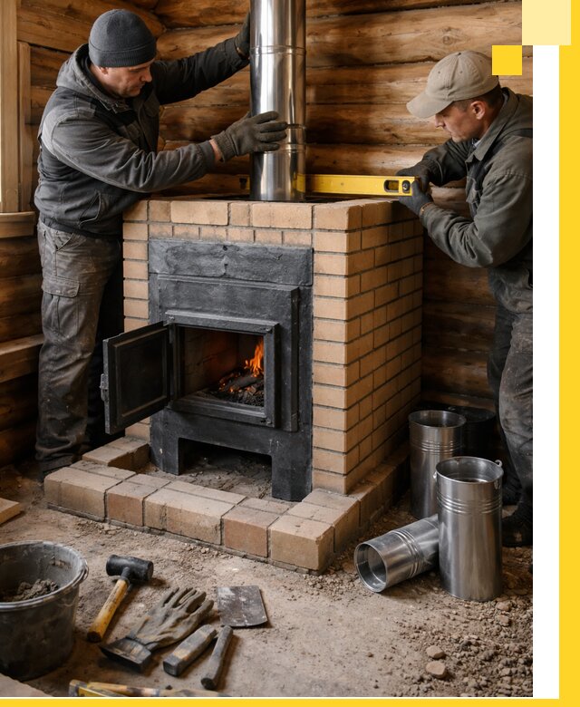 Проектирование, изготовление и установка банных печей в Дмитрах