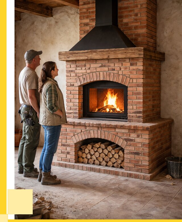 Печи камины из кирпича в Дмитрах от 128640 р. | ЭриданДмв