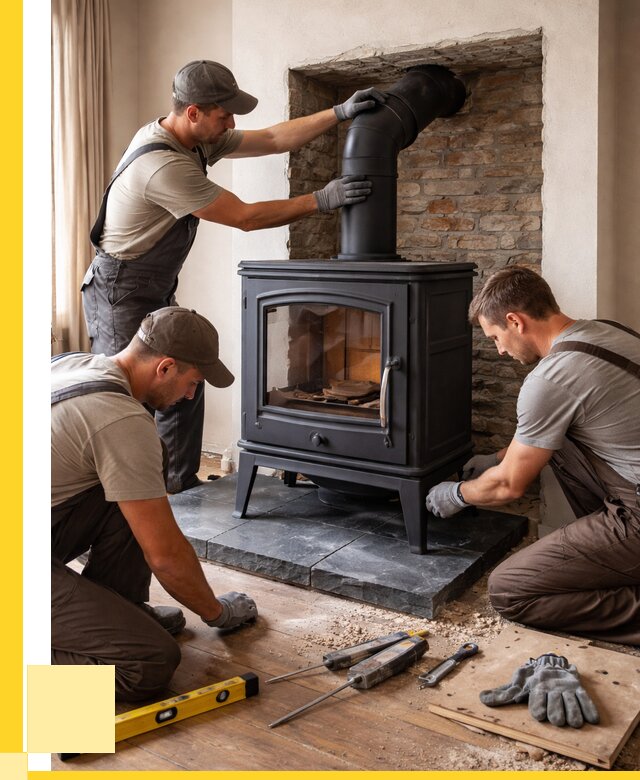 Монтаж печи камина в частном доме в Дмитрах от 26800 р. | ЭриданДмв