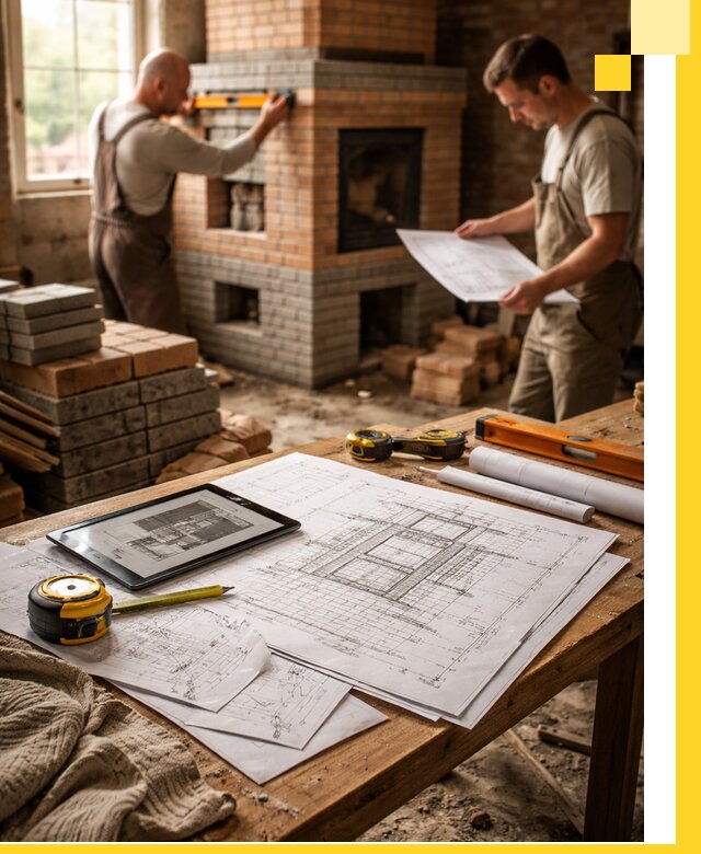 Проекты печей и каминов с индивидуальным дизайном в Дмитрах