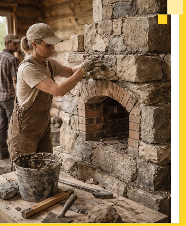 Каменные печи на заказ и монтаж в Дмитрах, долговечные решения