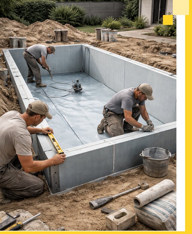 Профессиональный монтаж бассейнов под ключ в Дмитрах с гарантией