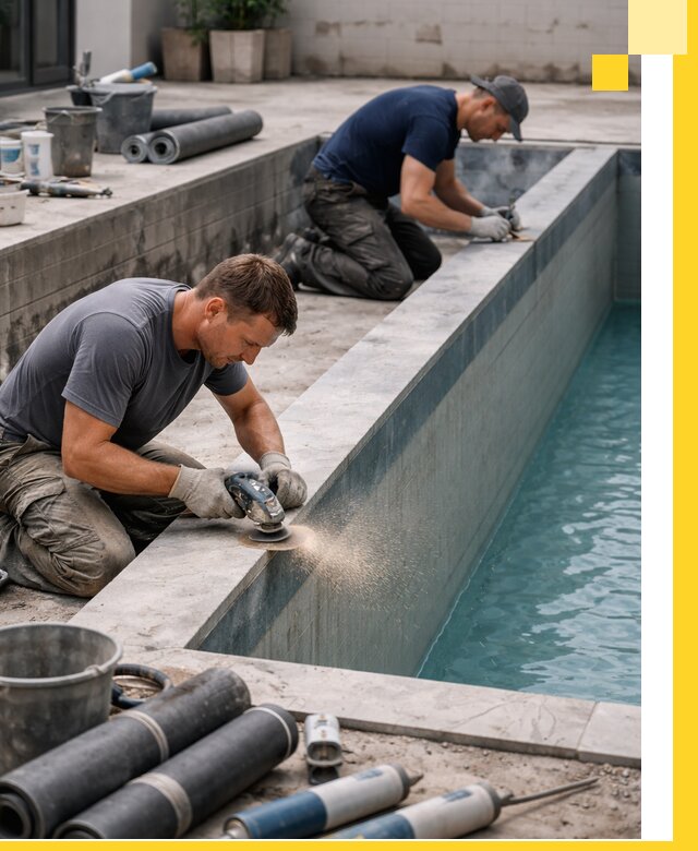 Профессиональный ремонт бассейнов под ключ в Дмитрах