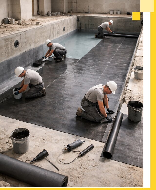 Профессиональная гидроизоляция бассейнов и чаш в Дмитрах под ключ