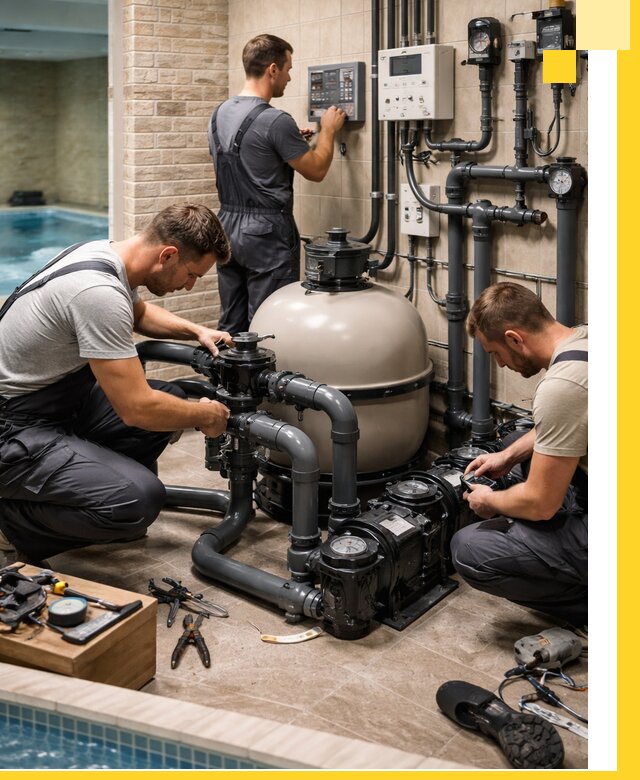 Комплексное оборудование для бассейнов под ключ в Дмитрах