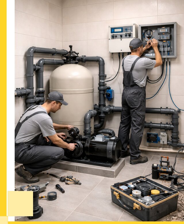 Монтаж оборудования для бассейнов в Дмитрах от 42880 р. | ЭриданДмв