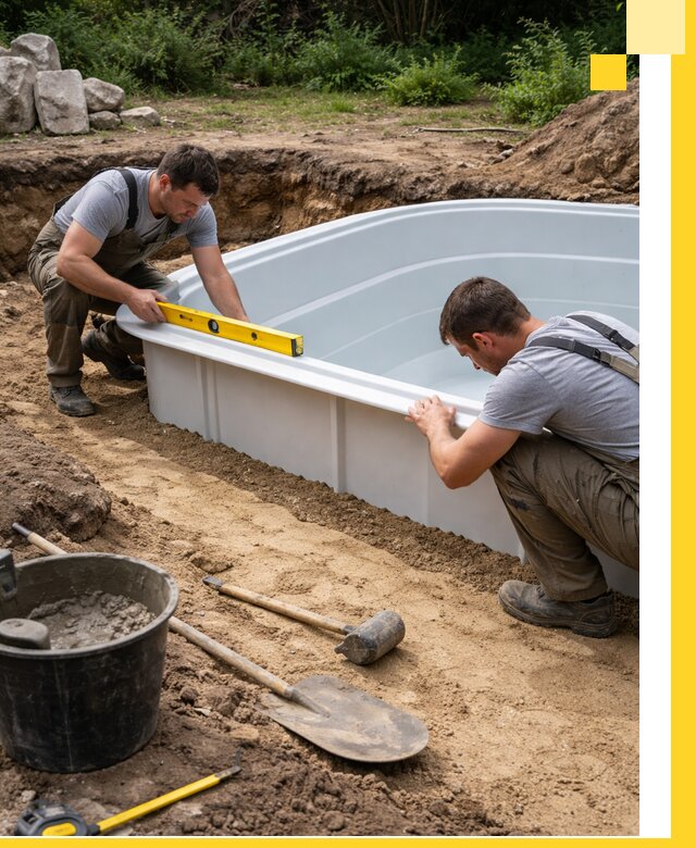 Производство и установка пластиковых бассейнов в Дмитрах под ключ