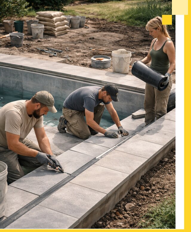 Строительство и монтаж уличных бассейнов под ключ в Дмитрах