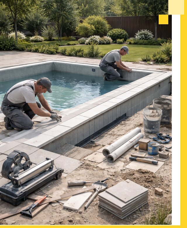 Строительство открытых бассейнов под ключ в Дмитрах профессионально