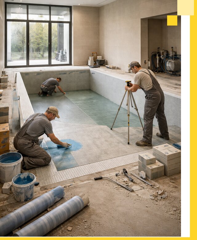 Проект и строительство закрытых бассейнов в Дмитрах под ключ