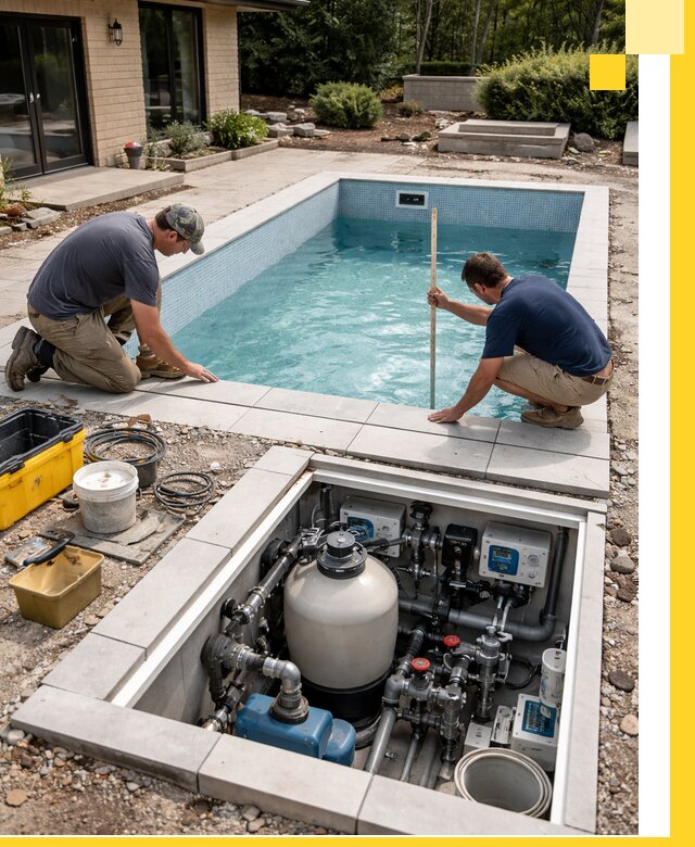 Строительство качественных домашних бассейнов под ключ в Дмитрах