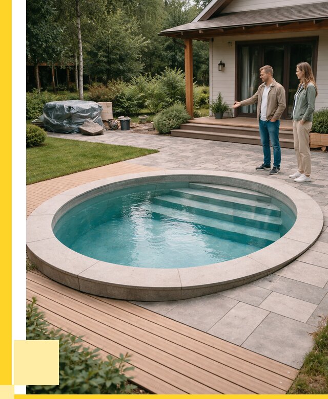 Бассейн на даче под ключ в Дмитрах от 214400 р., ЭриданДмв