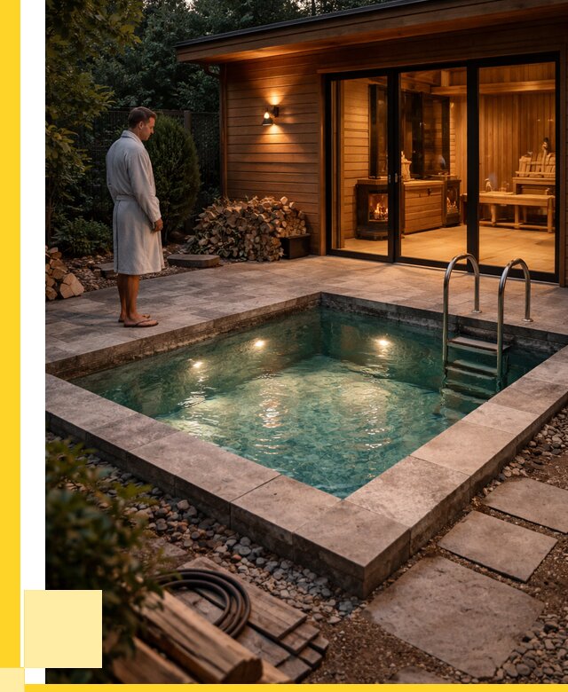 Бани с бассейном под ключ в Дмитрах от 101840 р. | ЭриданДмв