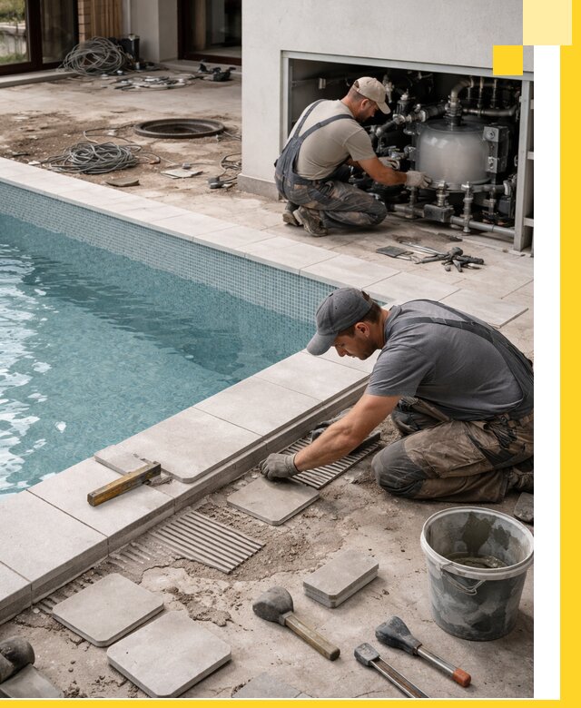 Строительство и монтаж бассейнов в коттедже в Дмитрах