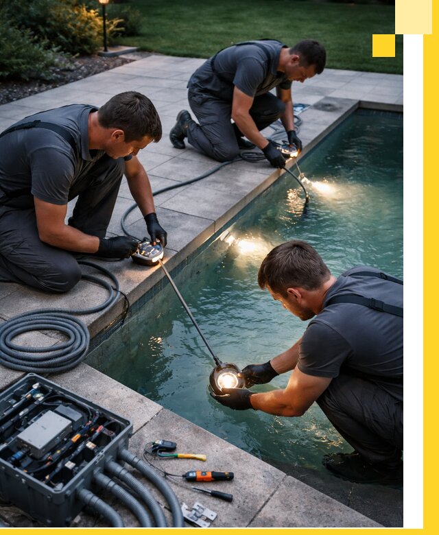 Профессиональное освещение бассейнов в Дмитрах: дизайн и монтаж