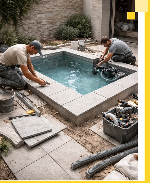 Мини бассейны под ключ в Дмитрах, дизайн и установка