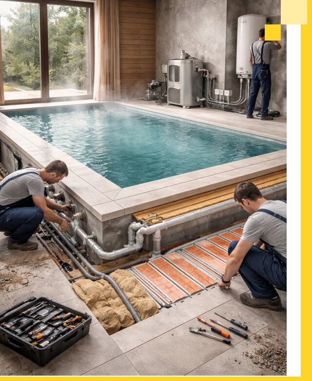 Проектирование и строительство тёплых бассейнов в Дмитрах