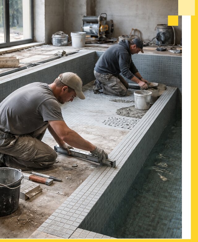 Строительство бассейна в частном доме в Дмитрах под ключ