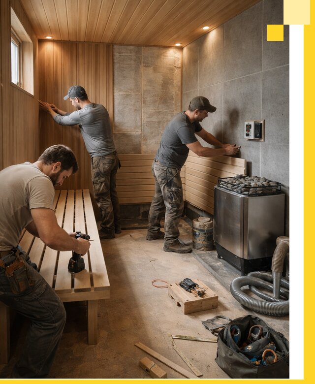 Сауны под ключ в Дмитрах, проектирование, строительство, отделка