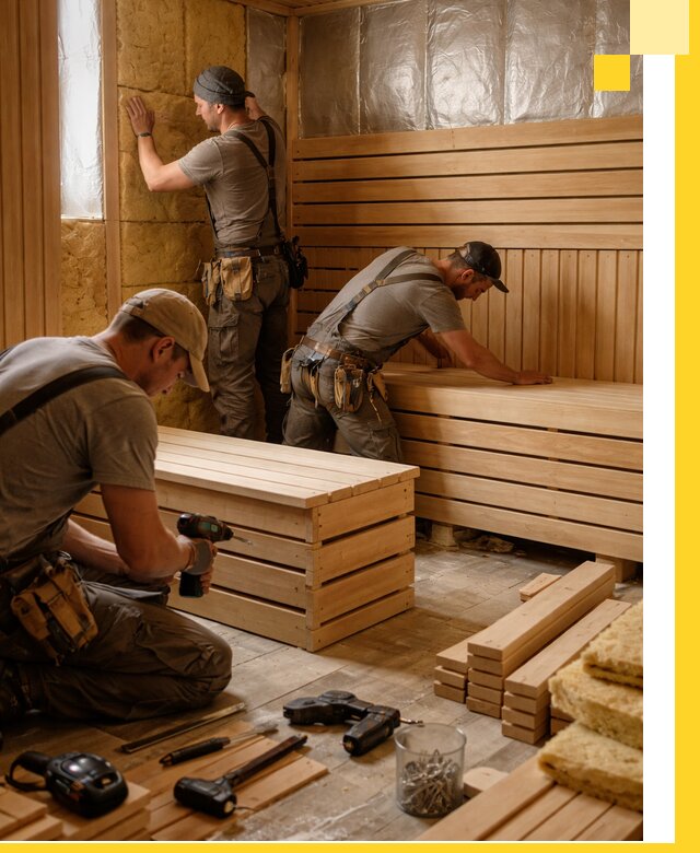 Профессиональное строительство саун под ключ в Дмитрах