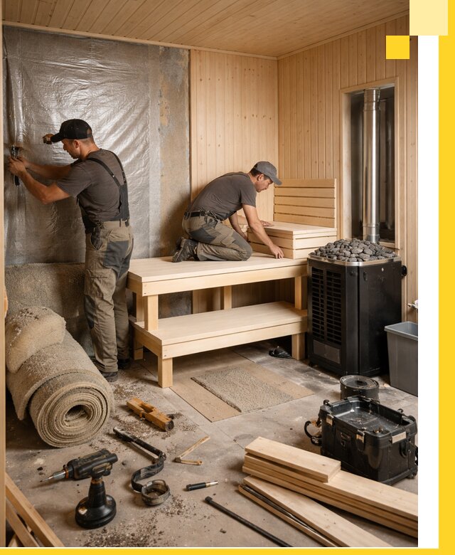 Проекты саун под ключ в Дмитрах дизайн и строительство