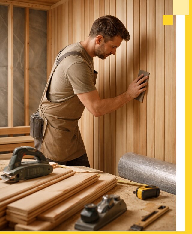 Профессиональная отделка саун и парных под ключ в Дмитрах