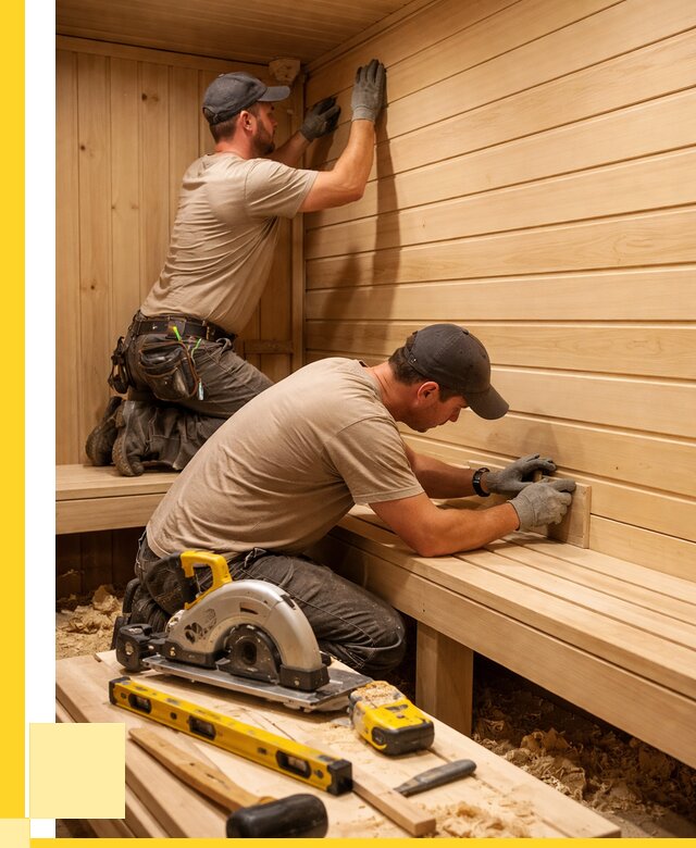 Обшивка саун вагонкой в Дмитрах от 2680 р. | ЭриданДмв