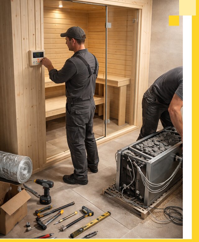 Поставка, установка и монтаж электрических саун в Дмитрах