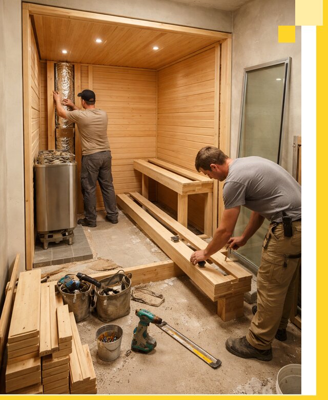 Проектирование и установка домашних саун под ключ в Дмитрах