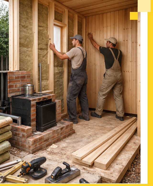 Строительство и установка дачных саун под ключ в Дмитрах