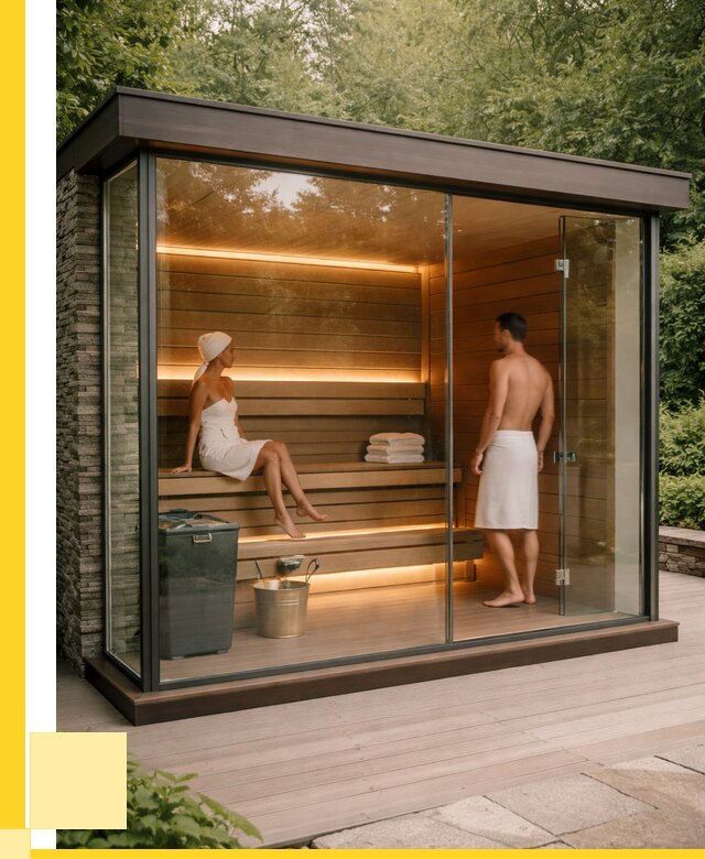 Сауна стеклянная и двери для сауны в Дмитрах от 268000 р. | ЭриданДмв