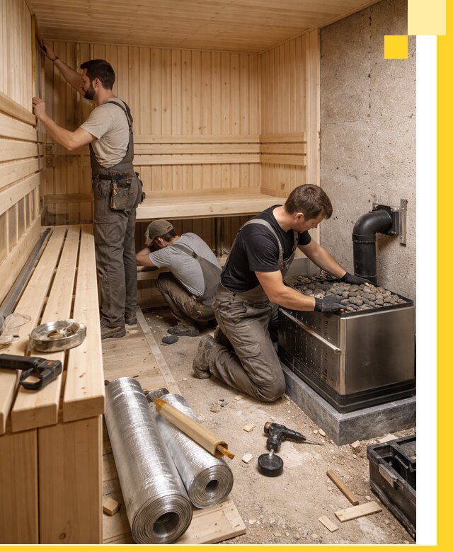 Индивидуальные сауны на заказ в Дмитрах под ключ, проект и монтаж