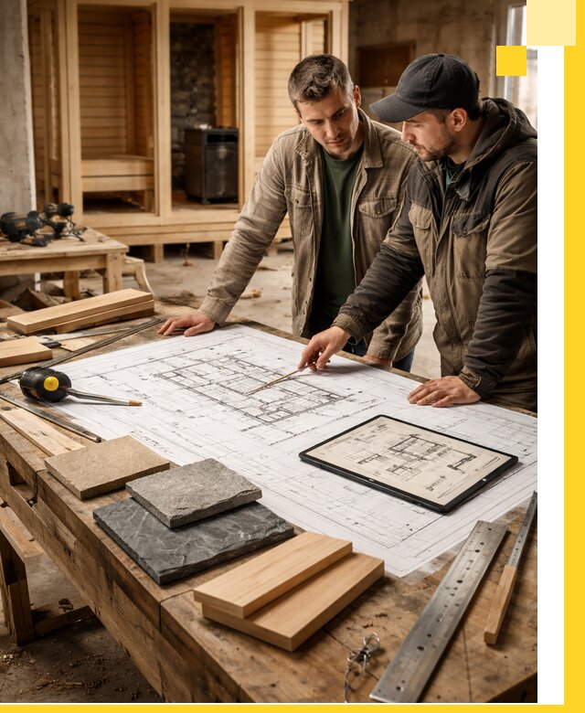 Проекты бань под ключ и планы строительства в Дмитрах