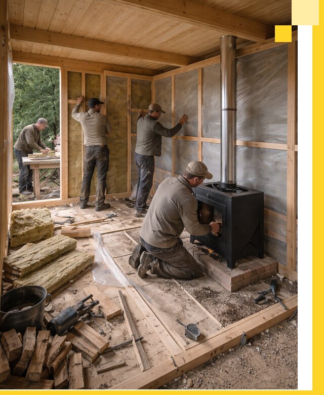 Профессиональный монтаж бань под ключ в Дмитрах для дома