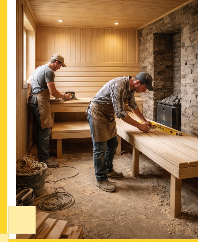 Отделка бани в Дмитрах: внутренняя отделка от 3216 р. | ЭриданДмв