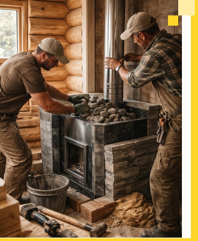 Строительство и отделка русских бань под ключ в Дмитрах