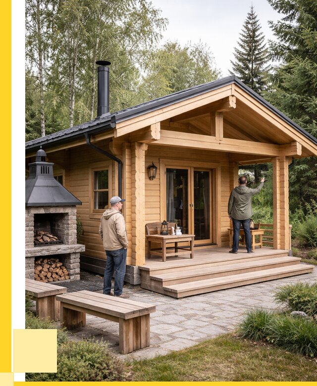 Деревянные бани под ключ в Дмитрах от 482400 р. | ЭриданДмв