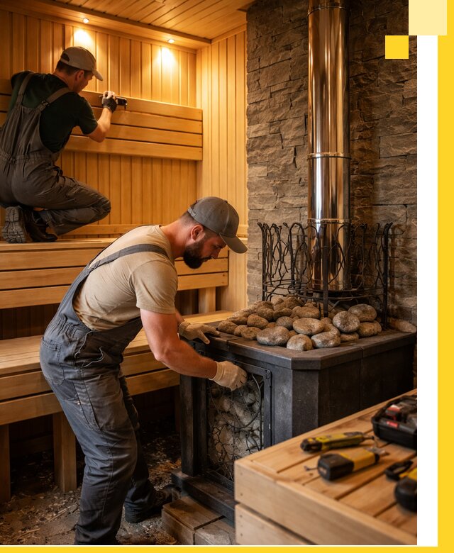 Комплексный дизайн бань, саун и зон отдыха в Дмитрах